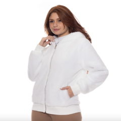 Jaqueta de Pelucia Branca - Saggs
