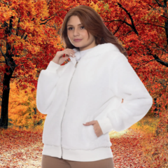 Jaqueta de Pelucia Branca - comprar online