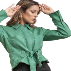 Jaqueta Suede Verde - comprar online