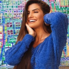 Suéter Feminino Tricot Azul - comprar online