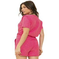 Conjunto Blusa e cropped Pink - comprar online