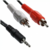 CABLE AUXILIAR 3.5mm A 2 RCA - 1.8MTS - DINAX