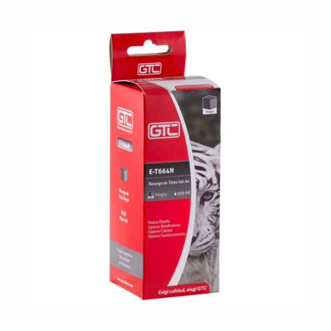 TINTA ALTERNATIVA GTC PARA EPSON E-T664/673N - NEGRO