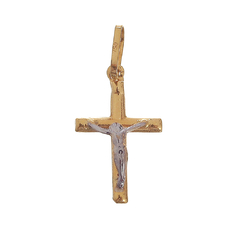 Pingente de crucifixo em ouro