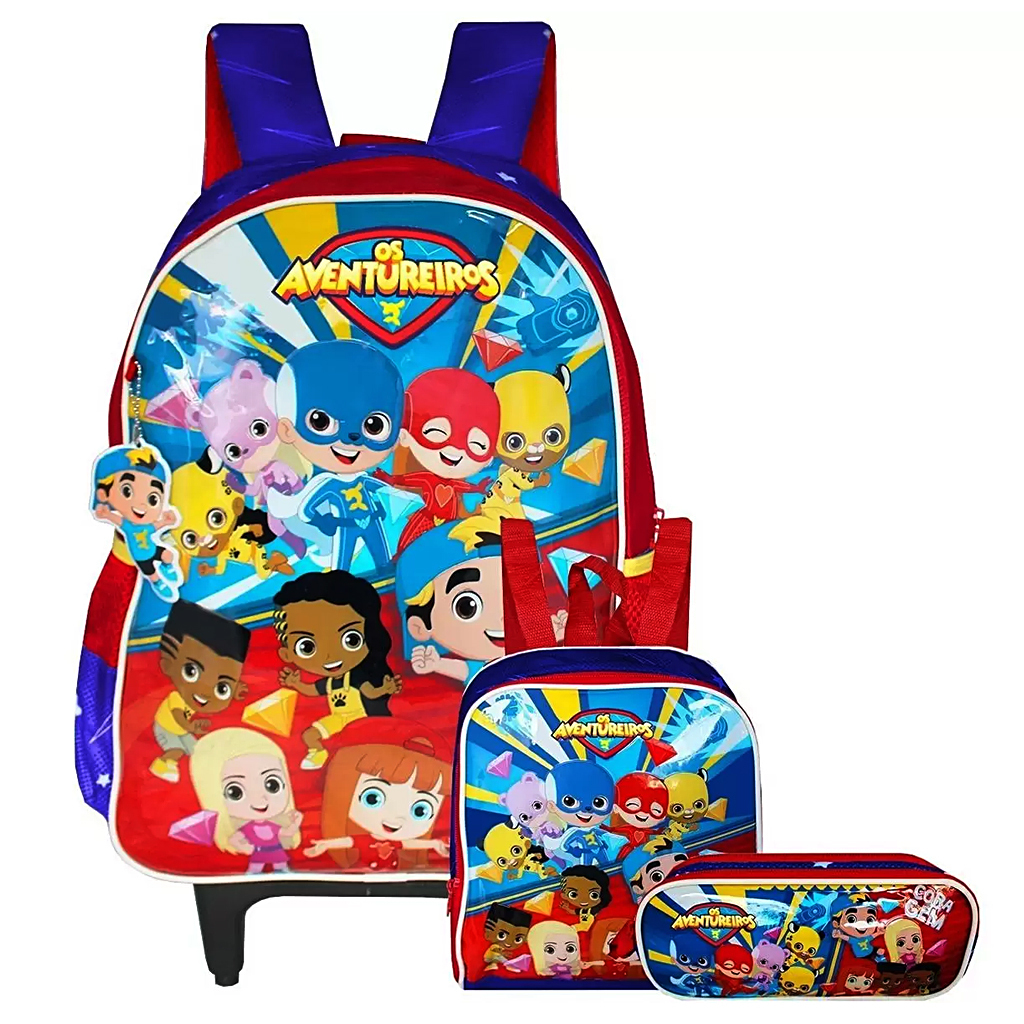 MOCHILA 2 ALÇAS INFANTIL MASC.OS AVENTUREIROS LUCCAS NETO AV2402J CLIO