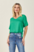 Blusa Viscose Doce Trama Verde