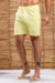 Shorts Linho Ankor Design Amarelo