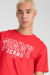 Camiseta Tommy Jeans Regular Graphic Tee Vermelha - comprar online