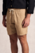 Shorts Linho Ankor Design Castanho