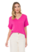 Blusa Viscose Doce Trama Rosa