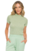 Blusa Canelada Doce Trama Verde