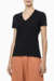 Camiseta Feminina Calvin Klein Gola V Preta