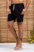 Shorts Linho Ankor Design Preto