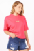 Cropped Oversized Aeropostale Rosa