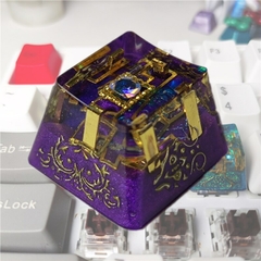 Imagem do Personalidade secreta ouro reino keycap botão resina único translúcido cereja