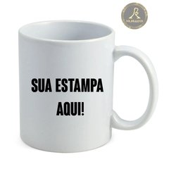 Caneca Personalizada de Cerâmica Branca Classe AAA Mundi Premium