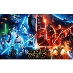 Pintura em tela de star wars pôster dos jedi, cavaleiro jedi, decoração para parede da casa do café, decoração nórdica, sala de estar, pintura de quadro - comprar online