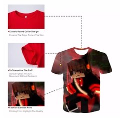 Minecraft 2022 nova camisa do jogo meu mundo crianças camiseta meninos 3d impressão verão respirável camisa 4-14 anos de idade camiseta kawaii zombie camisa - Dr. Brauch