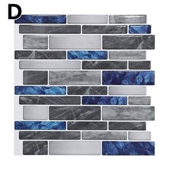 Adesivo hexágono 3d de parede, adesivo decorativo para cozinha, banheiro e casa, mosaico de cristal - loja online