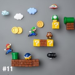 Super mario geladeira ímãs foto parede casa geladeiras decoração adesivo magnético conjunto cozinha casa decoração coleção presentes - loja online