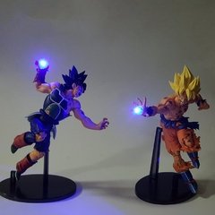 Bandai dragon ball z figura anime son goku super saiyan ultra instinto diy broly bardana frieza troncos led ação figma brinquedo boneca - Dr. Brauch