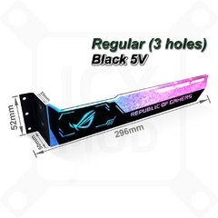 Lcd gpu suporte rgb vga suporte 2.2 Polegada exibição de detecção de temperatura rog horizontal placa de vídeo titular 5v/12v aura sync mod