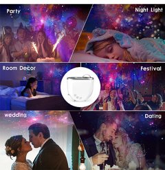 Aurora borealis bluetooth star projector led luz ambiente quarto de respiração luz da noite ruído branco timerable controle remoto - Dr. Brauch