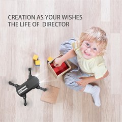 Mini rc drone com quatro hélices, drone com câmera 4k hd, fpv, wi-fi, modelo quadricóptero, selfie, profissional, dobrável, brinquedo de rc para meninos - loja online