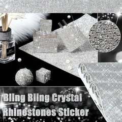 Bling strass cristal adesivo decalque folha decoração de casa papel de parede diy auto-adesivo carro tablet decoração guarnição folha de cristal adesivos