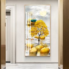 Azul verde dourado amarelo alce abstrato cartaz nórdico impressão em tela pintura da arte da parede imagem moderna sala de estar decoração - loja online