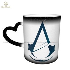 Assassins Creed Caneca assassins creed as mudanças de cor atacado caneca engraçada porcelana copos cappuccino - Dr. Brauch