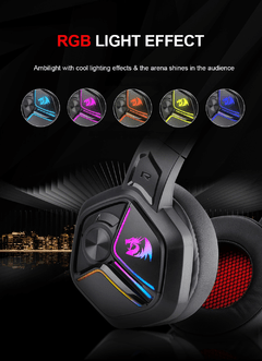 Redragon ajax h230 rgb gaming headphone, 3.5mm surround sound computador fone de ouvido microfone para ps4 switch xbox-um - Dr. Brauch