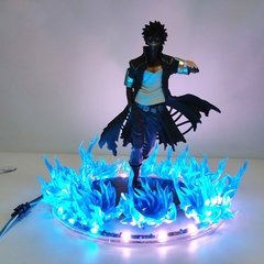 Bonecos de anime de my hero academia, bonecos de pvc com cena de fogo azul dabi, 17cm boku no hero academia, estátua de dabi - comprar online