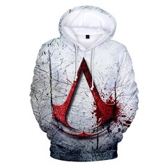 Assassinos creed hoodies dos homens/mulheres moda casual crianças/crianças camisolas streetwear anime oversized moletom com capuz menina pullovers - comprar online