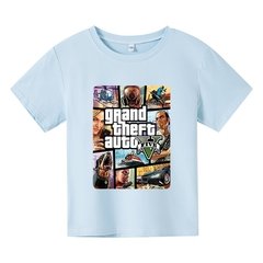 gta 5 meninos verão t camisas legal gta5 meninas tshirt impressão colorida camiseta algodão t camisa - Dr. Brauch