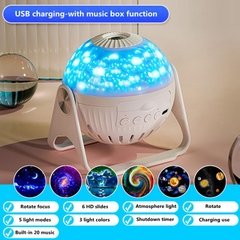 Led céu estrelado galáxia lâmpada de projeção foco ajustável projetor usb proteção para os olhos luz da noite decoração das crianças presente - Dr. Brauch