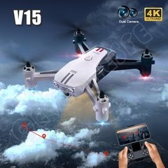 2022 novo mini zangão 4k profesional dron com 1080p hd câmera v15 rc drones dobrável quadcopter avião brinquedos de controle remoto - Dr. Brauch