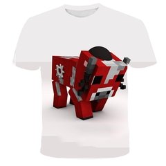 Minecraft 2022 nova camisa do jogo meu mundo crianças camiseta meninos 3d impressão verão respirável camisa 4-14 anos de idade camiseta kawaii zombie camisa