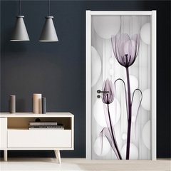 Imagem do Papel de parede 3d com visão em pvc, para decoração de sala de estar, quarto, adesivo removível, poster de parede, mural de design para casa