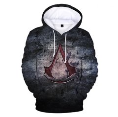 Assassinos creed hoodies dos homens/mulheres moda casual crianças/crianças camisolas streetwear anime oversized moletom com capuz menina pullovers - comprar online