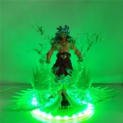 Figuras de anime dragon ball z broly, brinquedos diy led de pvc, figuras de ação broli, modelo de boneca coleção brinquedos com luzes, presente de natal - comprar online