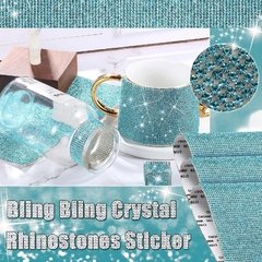 Bling strass cristal adesivo decalque folha decoração de casa papel de parede diy auto-adesivo carro tablet decoração guarnição folha de cristal adesivos na internet