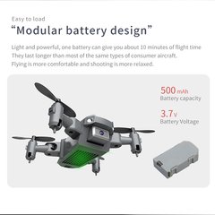 Mini rc drone ky905 com câmera 4k 1080p, hd, wi-fi, fpv, fotografia aérea, dobrável, quadricóptero, profissional, brinquedos de presente para meninos - Dr. Brauch