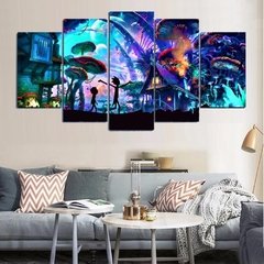 Imagem do Arte de parede tela de anime, 5 peças figura médico e jovem posteres e impressões, decoração moderna para casa sala de estar decoração pinturas