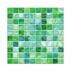 Papel de parede adesivo de mosaico 10cm, 20 peças, impermeável, adesivo de banheiro, cozinha, resistente à óleo - comprar online