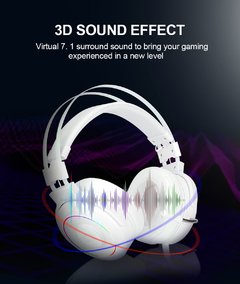 Redragon lamia h320 rgb backlighting gaming headphone, 7.1 usb surround som computador fones de ouvido com microfone suporte - loja online