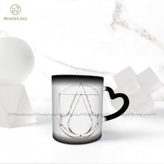 Assassins Creed Caneca assassins creed as mudanças de cor atacado caneca engraçada porcelana copos cappuccino