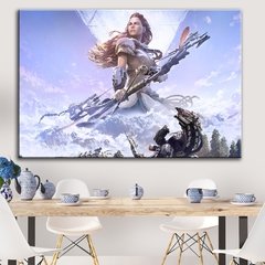 Horizonte zero dawn cartaz do jogo arte da parede cartazes e cópias quadros decorativos pintura em tela para sala de estar decoração casa