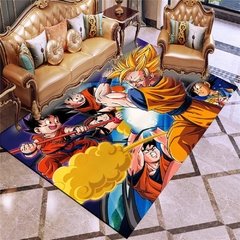 Likurb anime son goku kakarotto saiyan antiderrapante tapetes de entrada bem-vinda tapetes para crianças adultos decoração do quarto casa