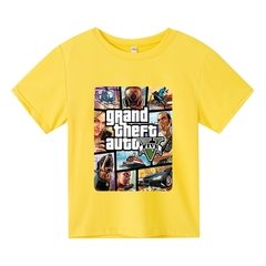 gta 5 meninos verão t camisas legal gta5 meninas tshirt impressão colorida camiseta algodão t camisa